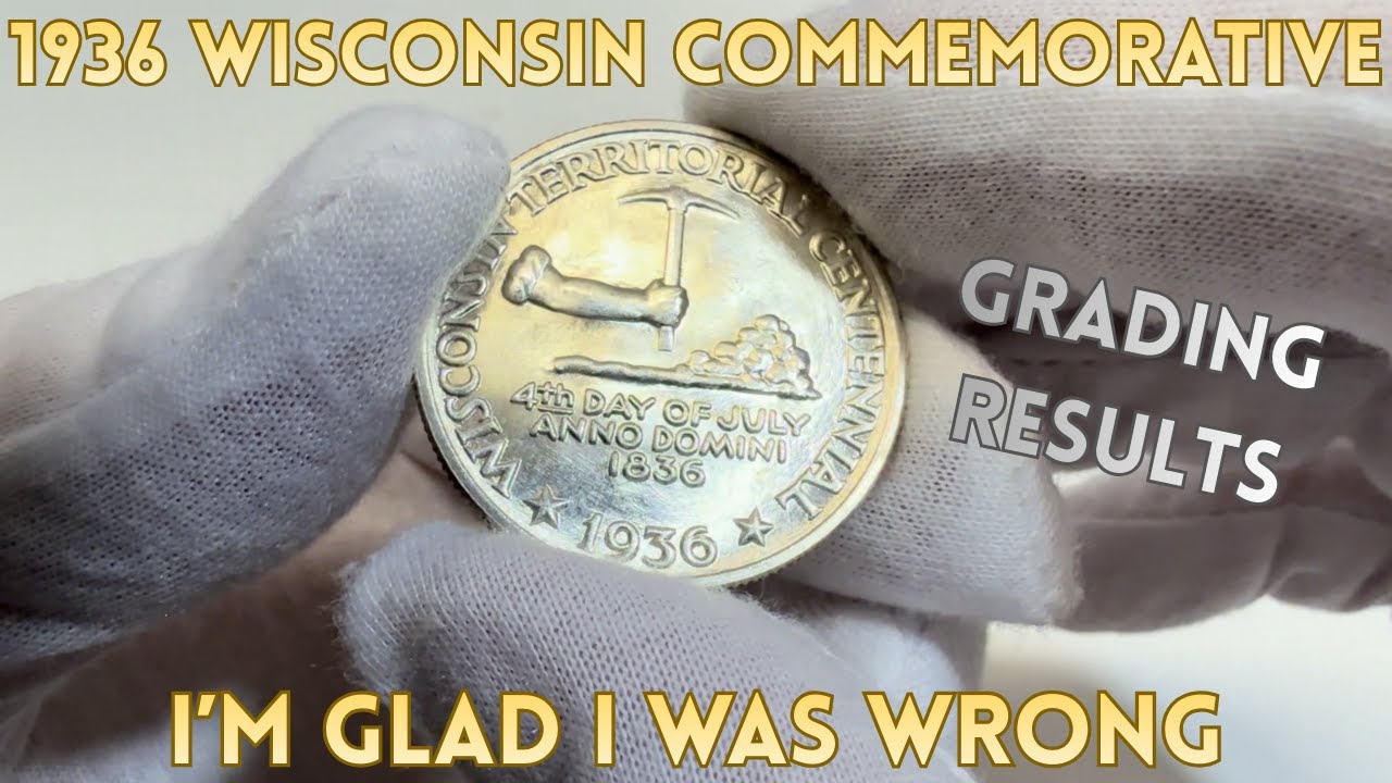 Результаты оценки состояния монеты «Полдоллар Висконсина» 1936 года.