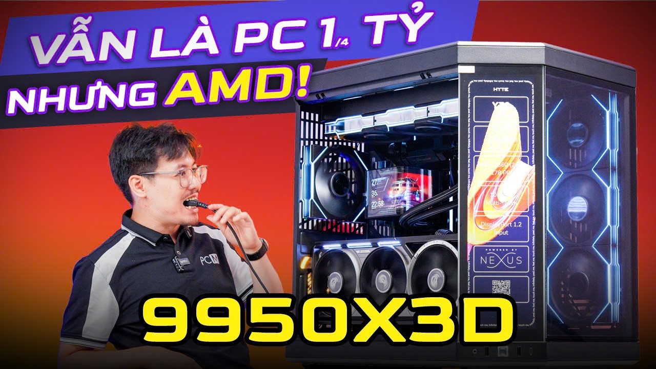 DÀN NÀY ĂN ĐIỆN PHẾTTT! Lại Là PC Tiền Tỷ - Cụ thể là 1/4 Tỷ, Nhưng Lần Này là 9950X3D!
