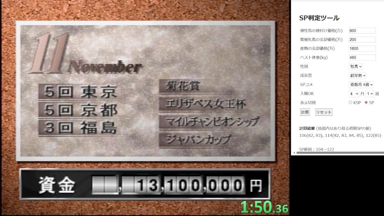 凱旋門賞RTA【ダビスタ97】