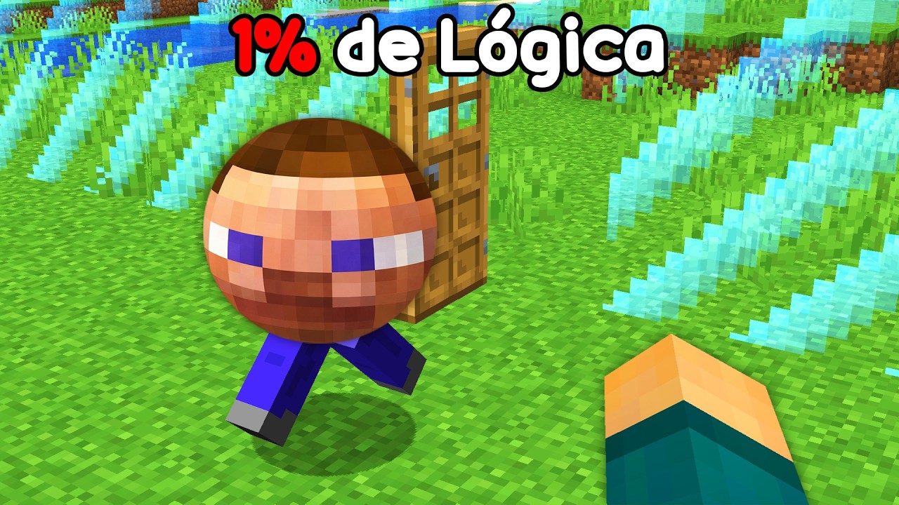 Minecraft com 1% de Lógica (engraçado)