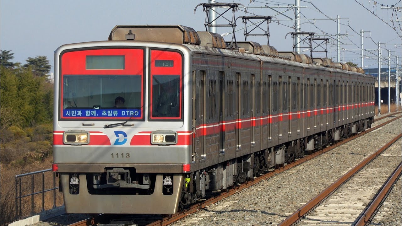 【4K60P】【河陽延伸開業】大邱都市鉄道(大邱地下鉄)1号線 1000系機器未更新車(シーメンス製GTO-VVVF)、1000系機器更新車 到着・発車シーン集+乗車動画(走行音) 2025.1