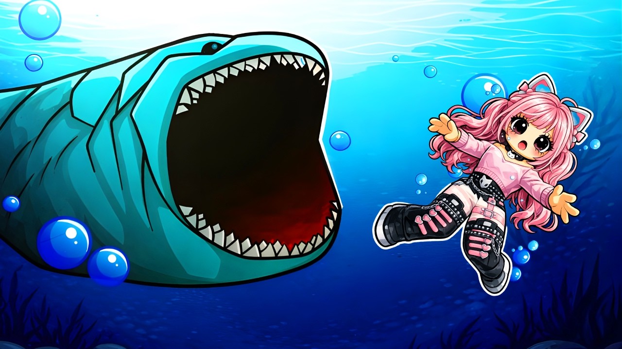 SCAPA de MONSTRII din OCEAN in ROBLOX!