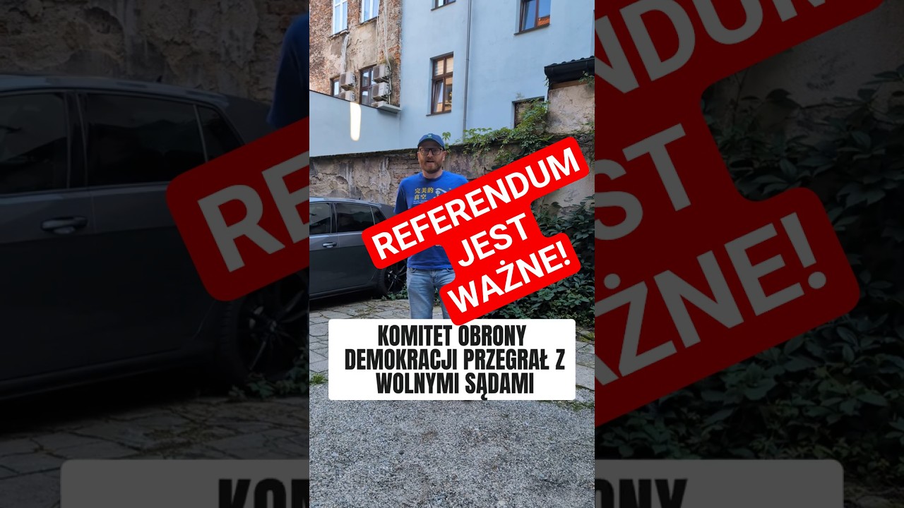 Referendum w Krakowie jest WAŻNE. Czy Tusk rozpisze WYBORY? #krakow #referendum #miszalski