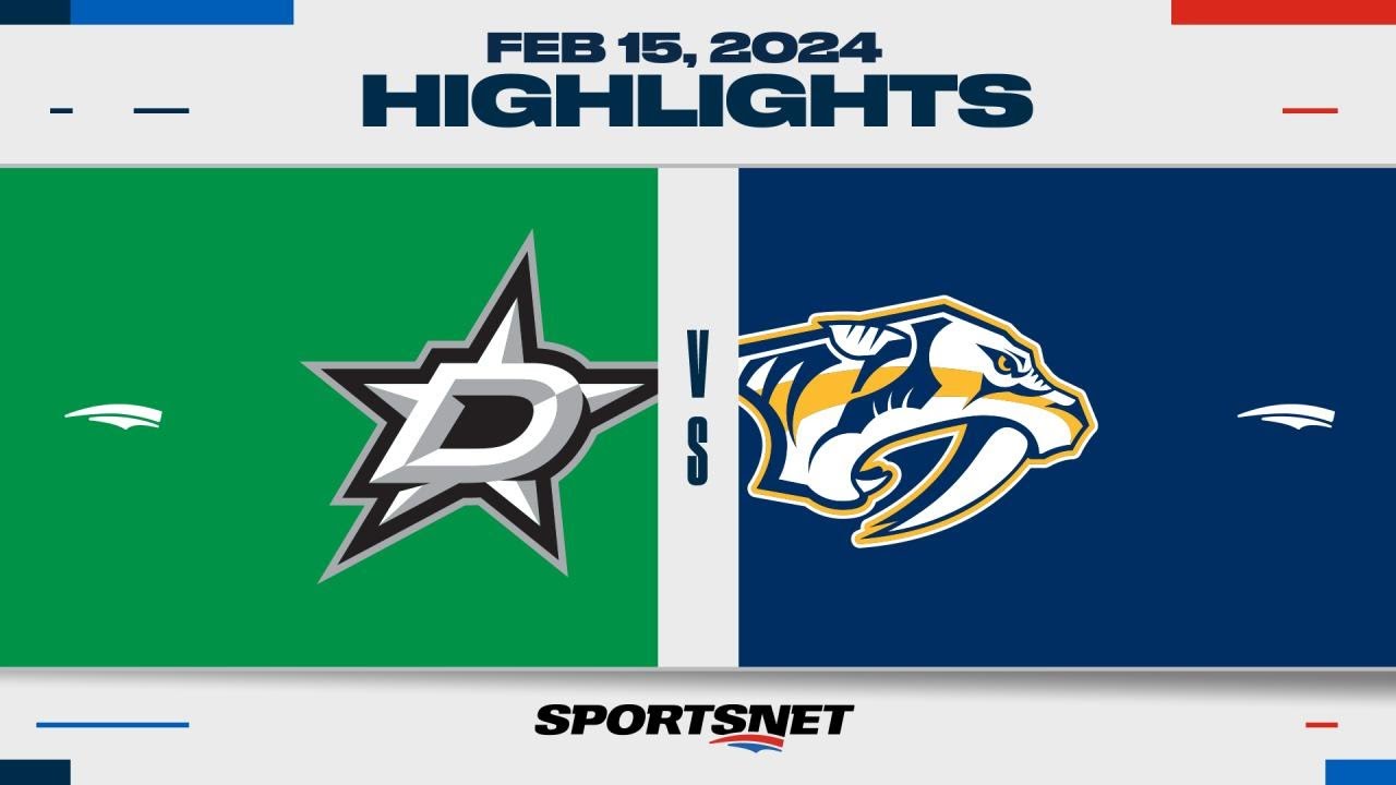 NHL Highlights | Stars vs. Predators - February 15, 2024