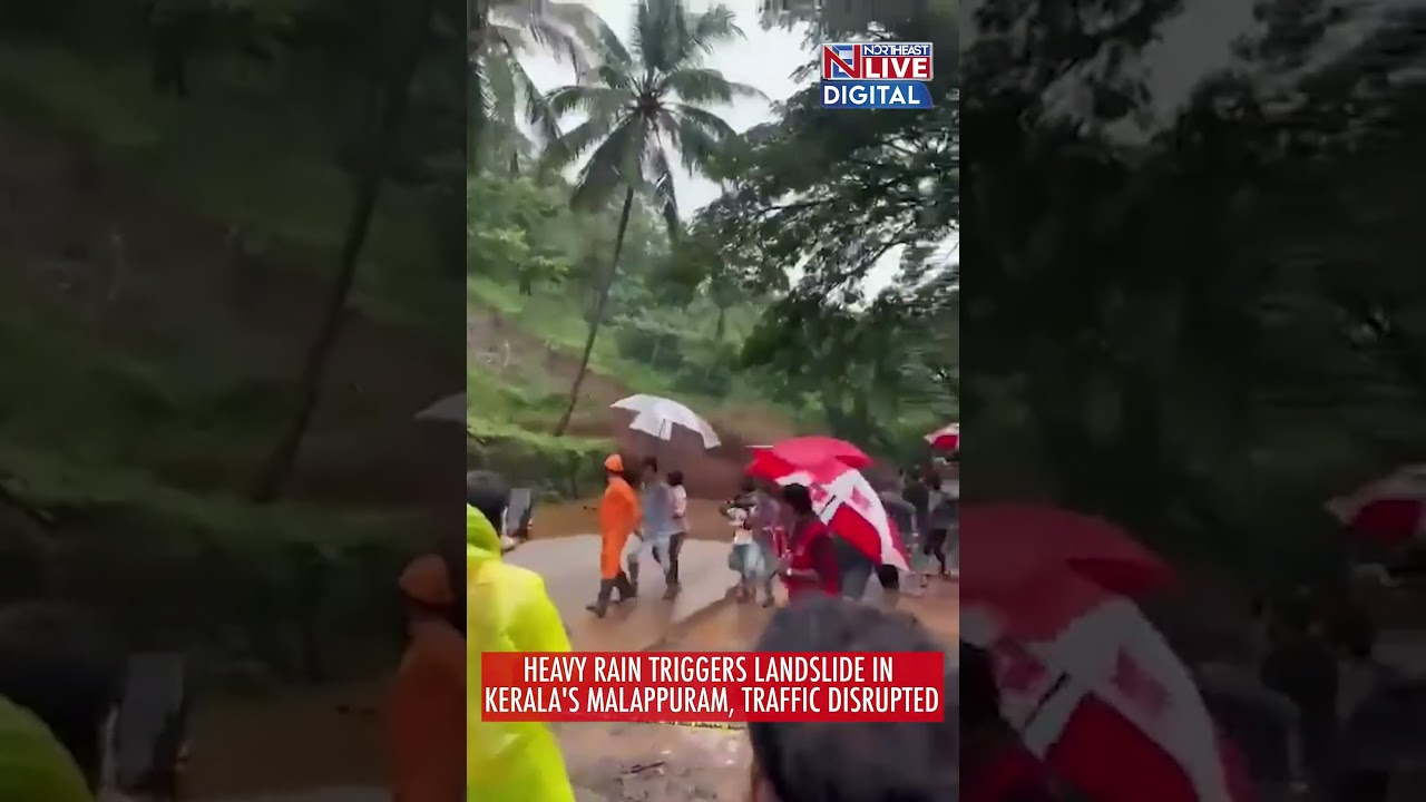 Heavy Rain Triggers Landslide in Kerala's Malappuram, Traffic Disrupted