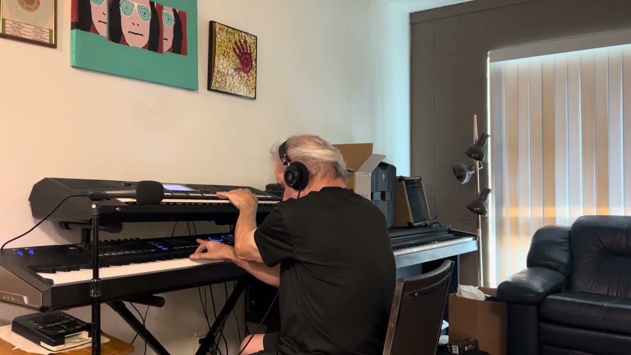 Playing On Keyboards a Jazz Original Called Tremendous, lots of chords composed in 1982