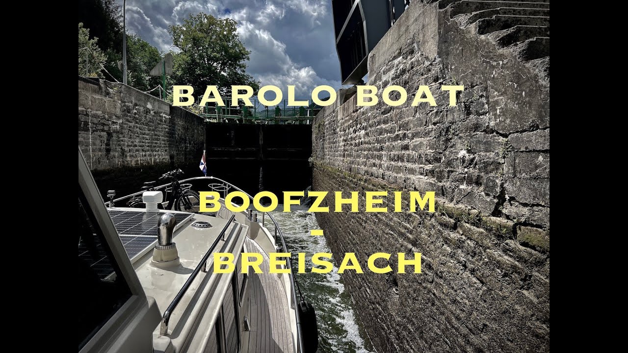 Timelapse 028 Canal du Rhône au Rhin sailing from Boofzheim to Breisach