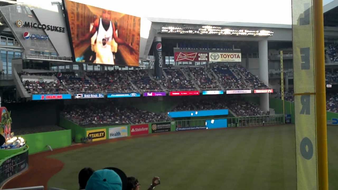 Miami Marlins Ballpark Opening Night Tribute to South Florida Music
