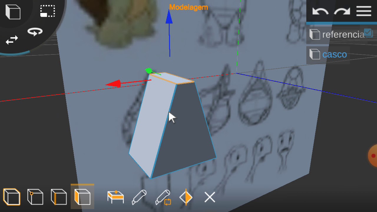 Tutorial modelagem de personagem Prisma 3D android