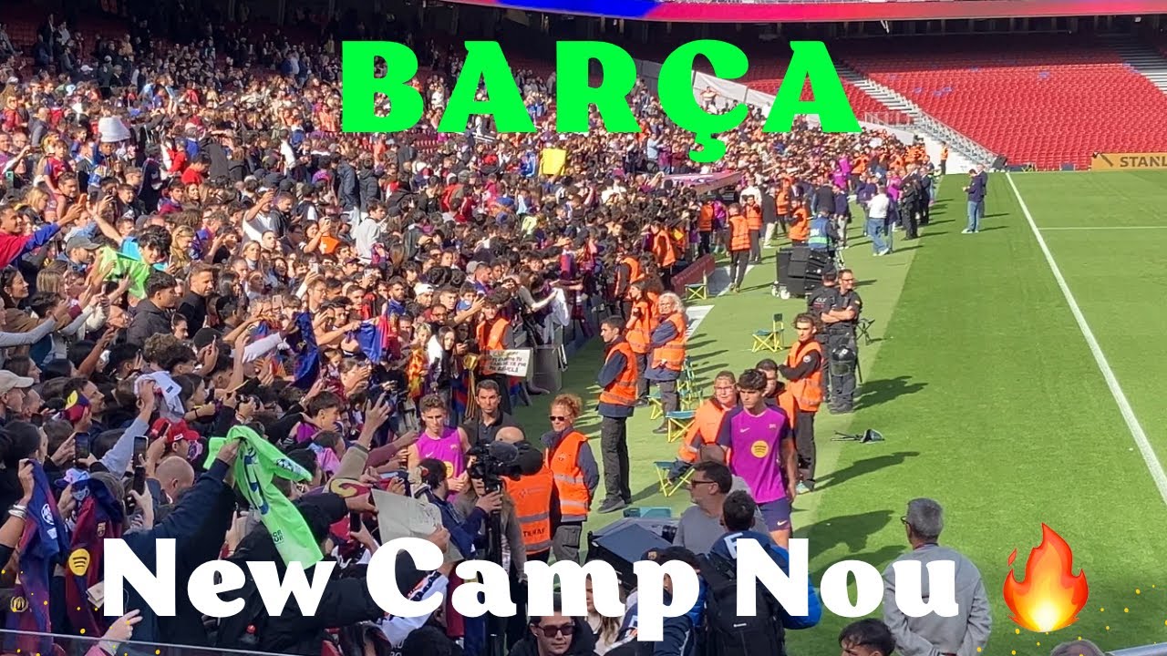 The New Spotify Camp Nou in Barcelona 🥹Open Training of Bar&ccedil;a 2025 
