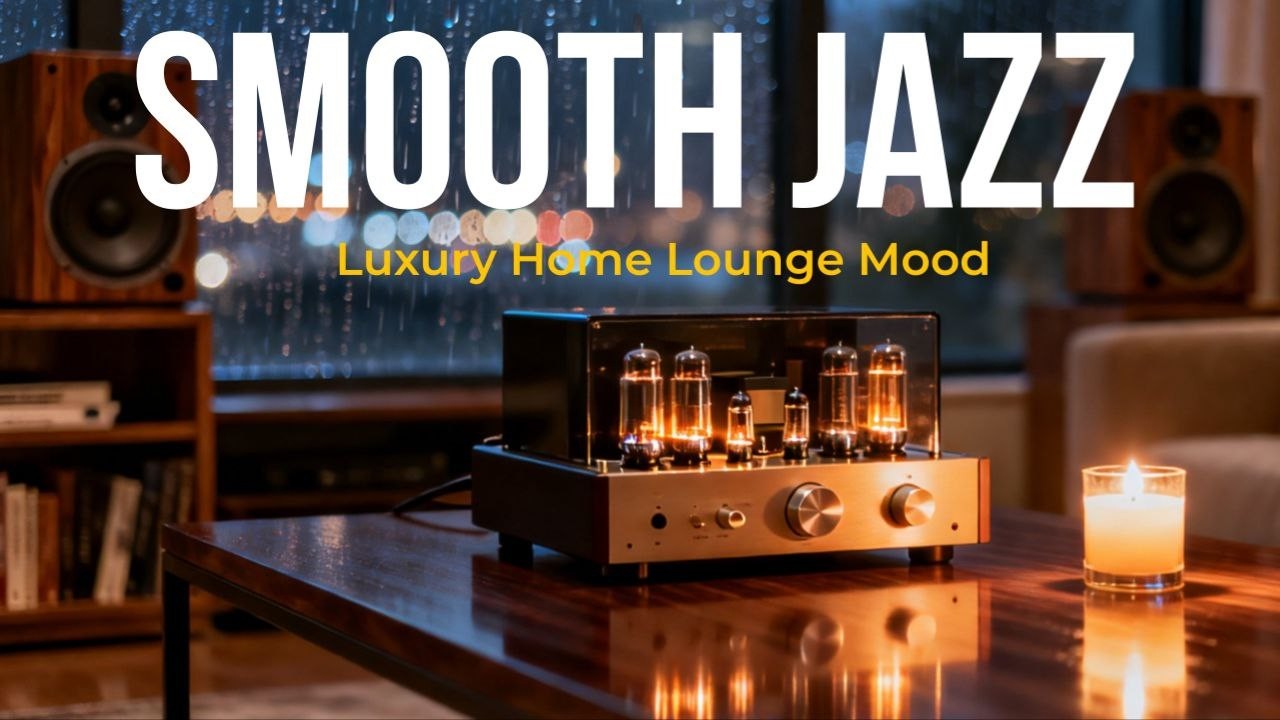Rainy Evening Smooth Jazz | Luxury Home Lounge Mood