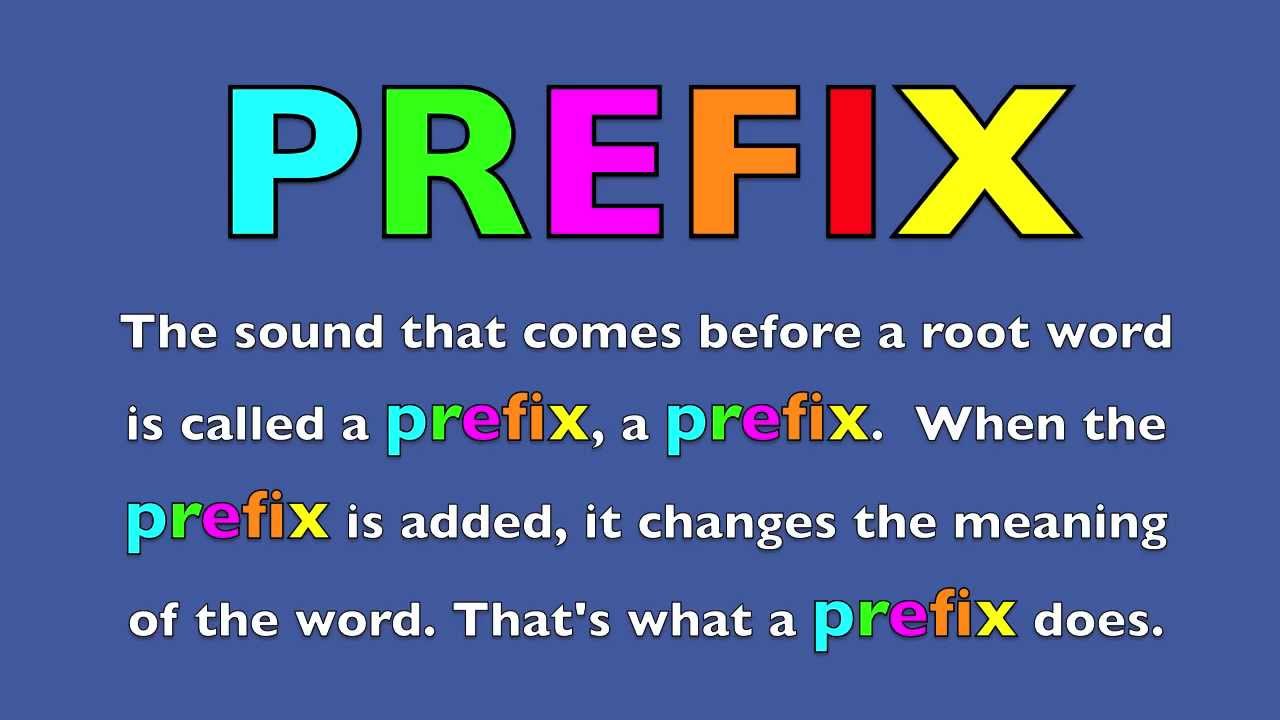 PREFIX SONG  - Learn English