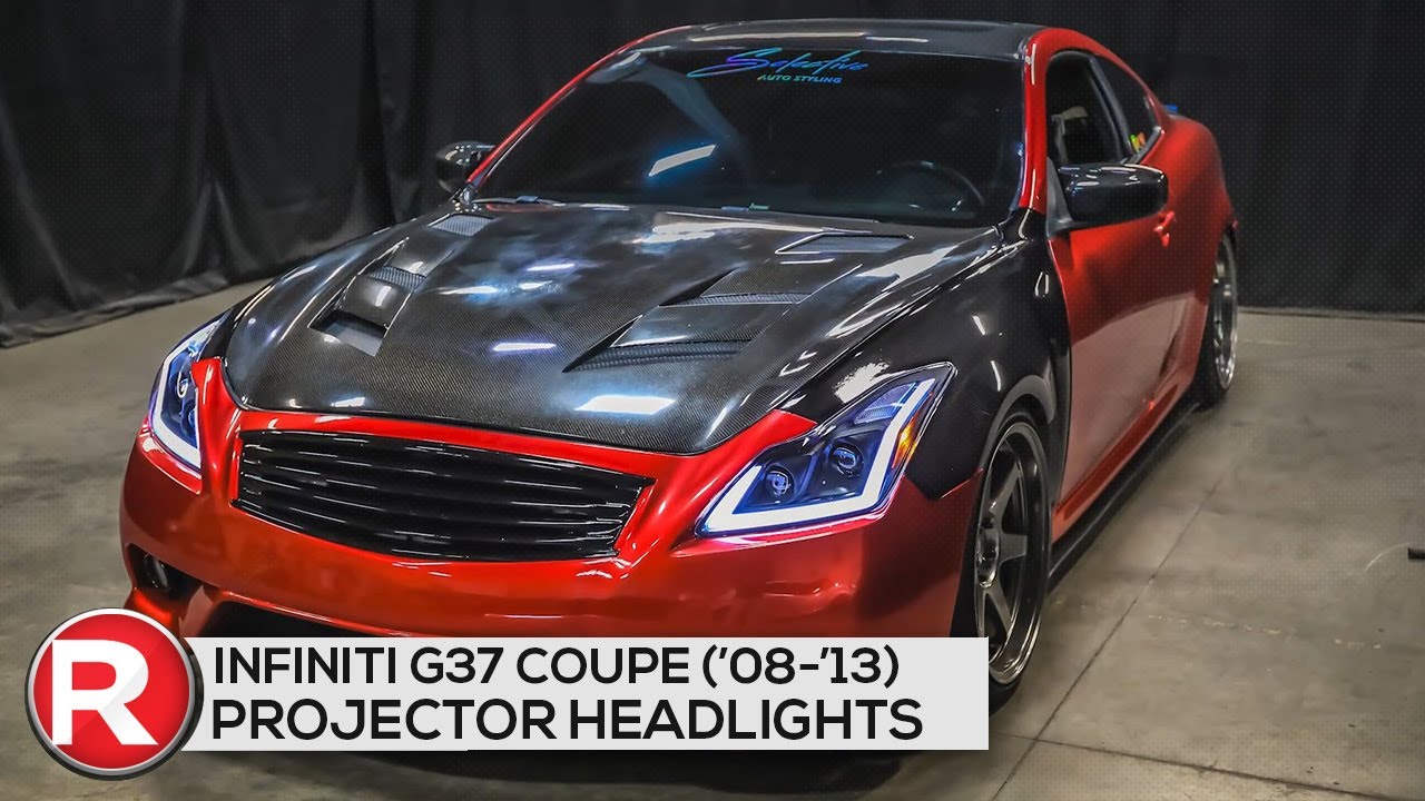 Spec-D Projector Headlights Infiniti G37 Coupe (08-13) Q60 (14-15) DRL LED Sequential Signal