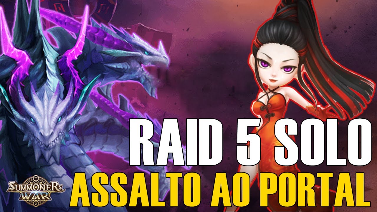 3 Times Básicos de RAID 5 Solo Farmável e Safe - Assalto ao Portal | Summoners War