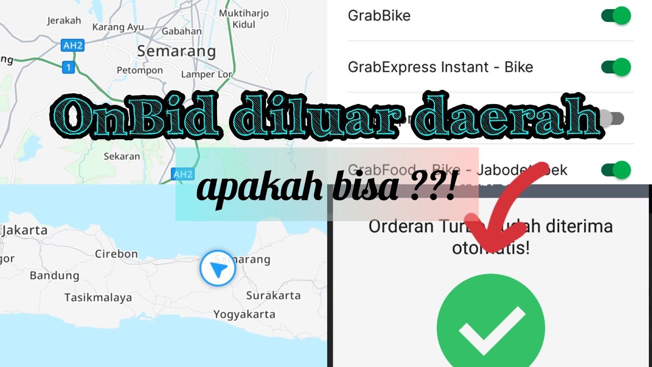 Bisa atau Tidak || narik grab di kota lain onbid