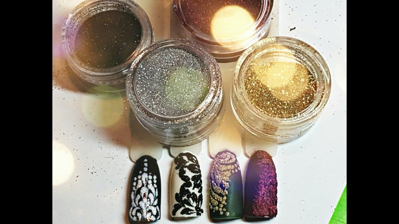 ВЕНЗЕЛЯ+ГЛИТТЕР.ДИЗАЙНЫ НОГТЕЙ.GLITTER.NAIL ART