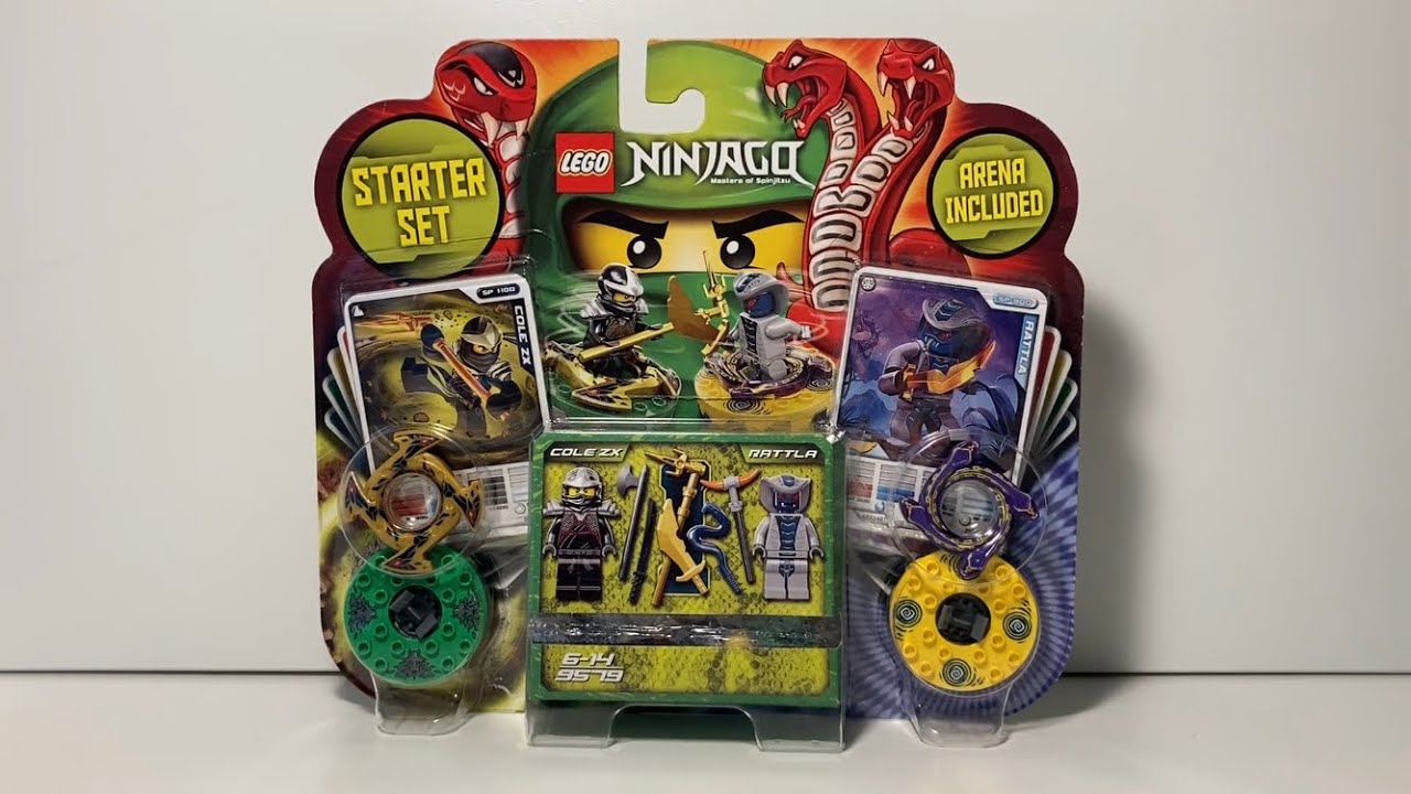 Lego Ninjago 9579 - Spinner Start set review! Cole ZX, Rattla (2012 set)