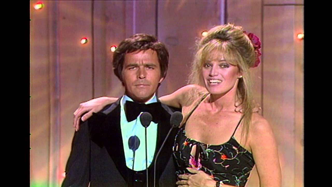 Susan Anton & Jim Stafford Dress Gets Caught - 1981 ACM Awards