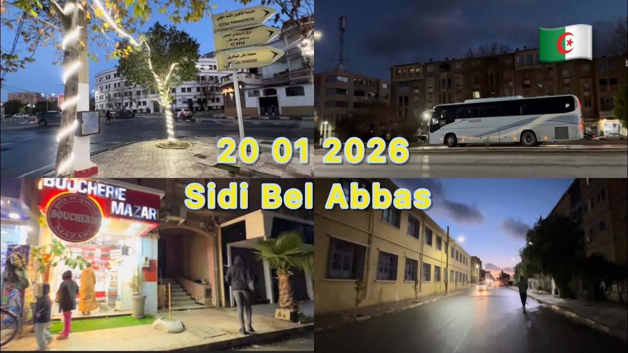 une balade dans les ruelles de Sidi Bel Abbès fin de journée