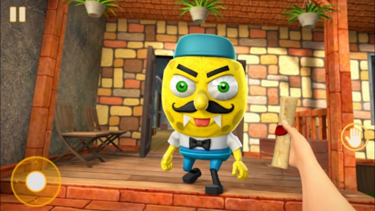 Scary neighbor sponge secret - ( level 1-10) gameplay 