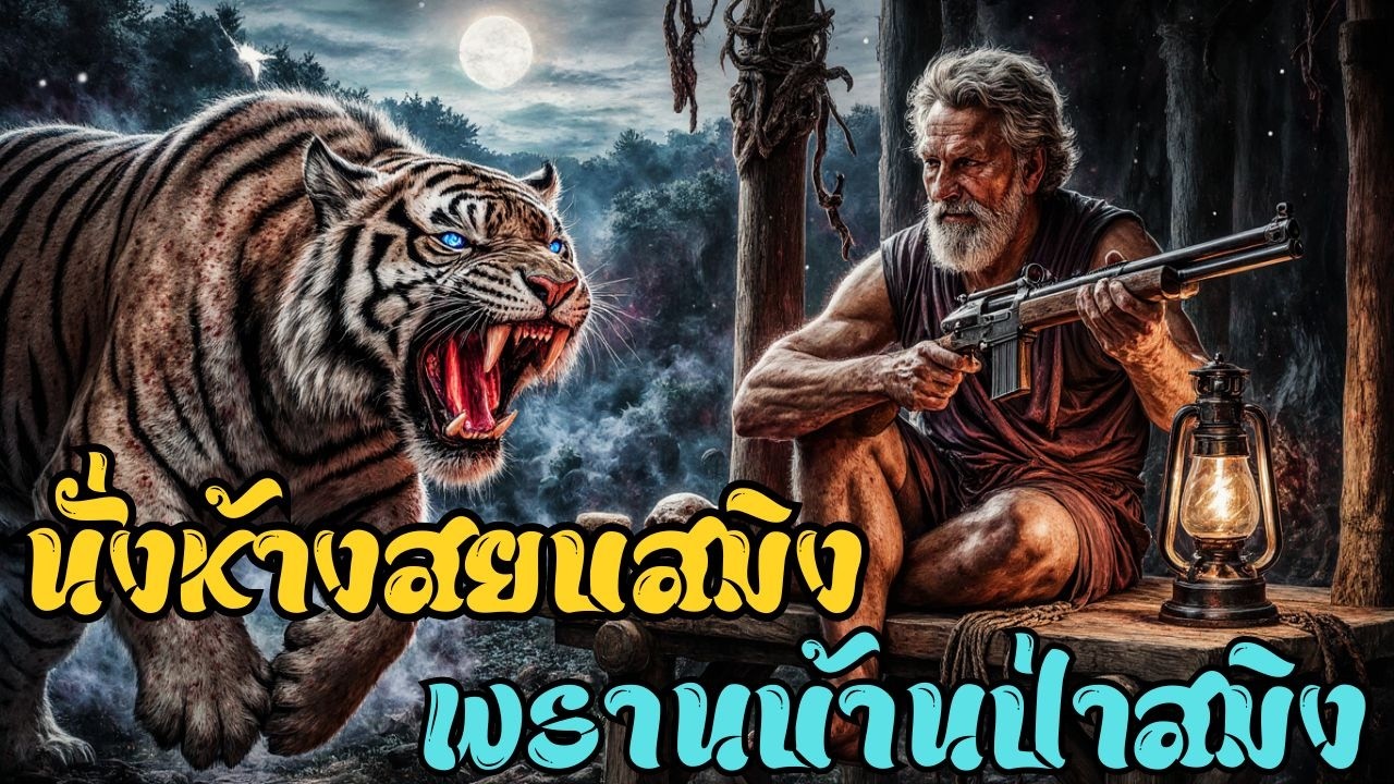 พรานบ้านป่า นั่งห้าง..สยบเสือสมิง - อาถรรพ์ป่าลึก เสือกินคน จอมเวทย์มนต์ ห้ามฟังคนเดียวกลางดึก!