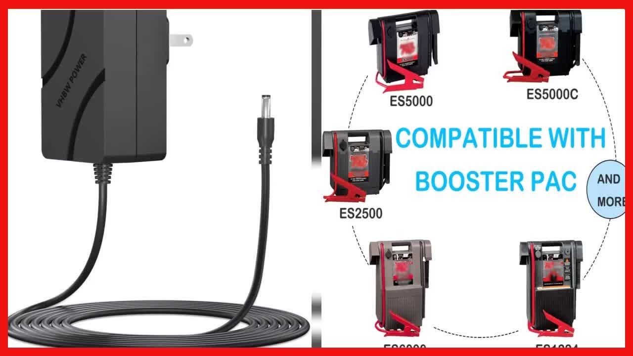 Great product -  19V Charger for Booster PAC ES2500 ES2500C ES5000 ESA217 J900 EAS22 ES6000 ESA218 J