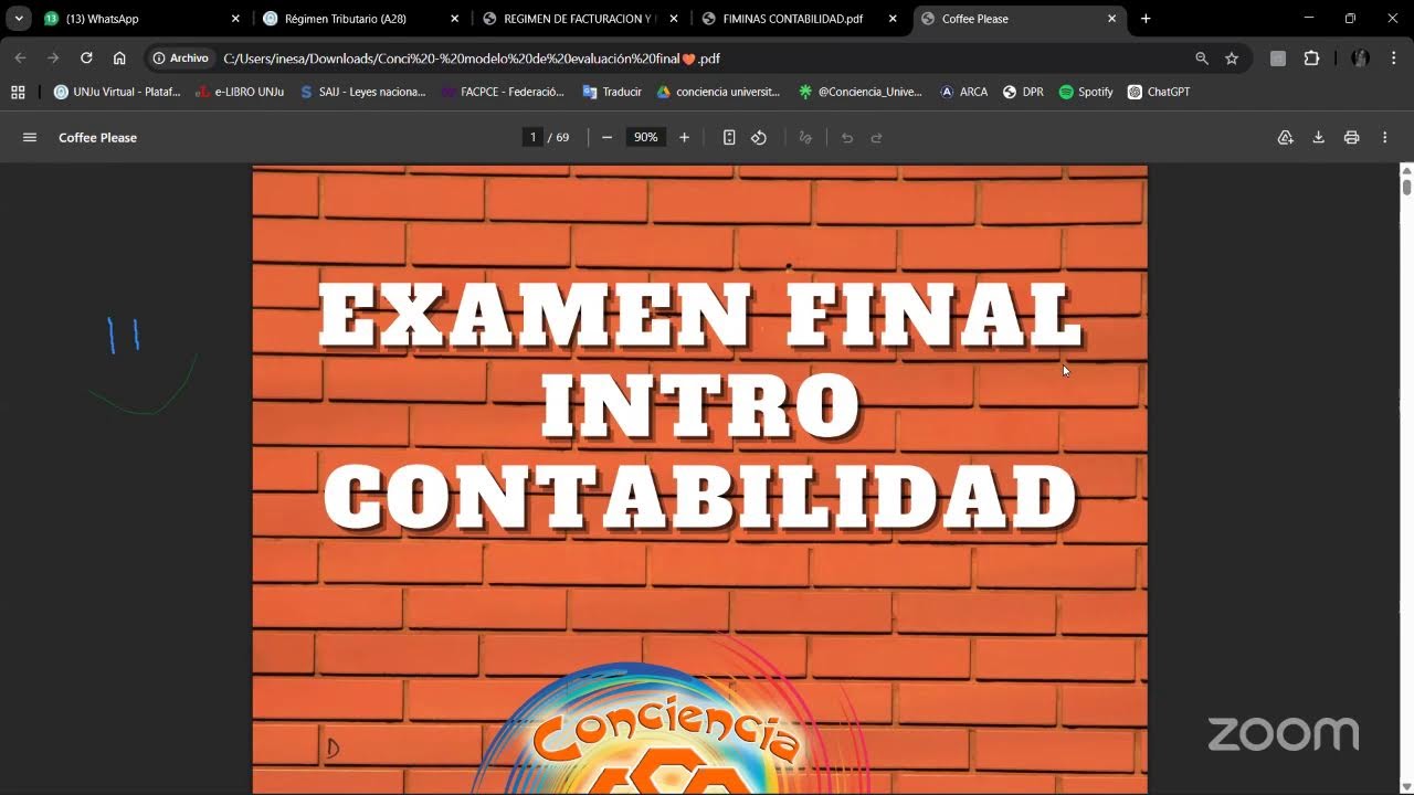 clase de apoyo contabilidad- resolviendo exámenes