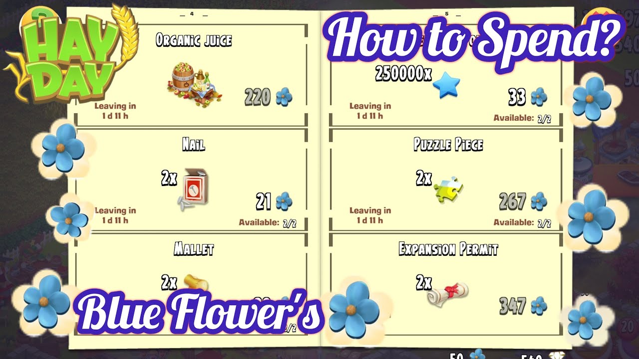 How to Spend Blue Flower's in Hay Day | September 2025 Gifts & Rewards 