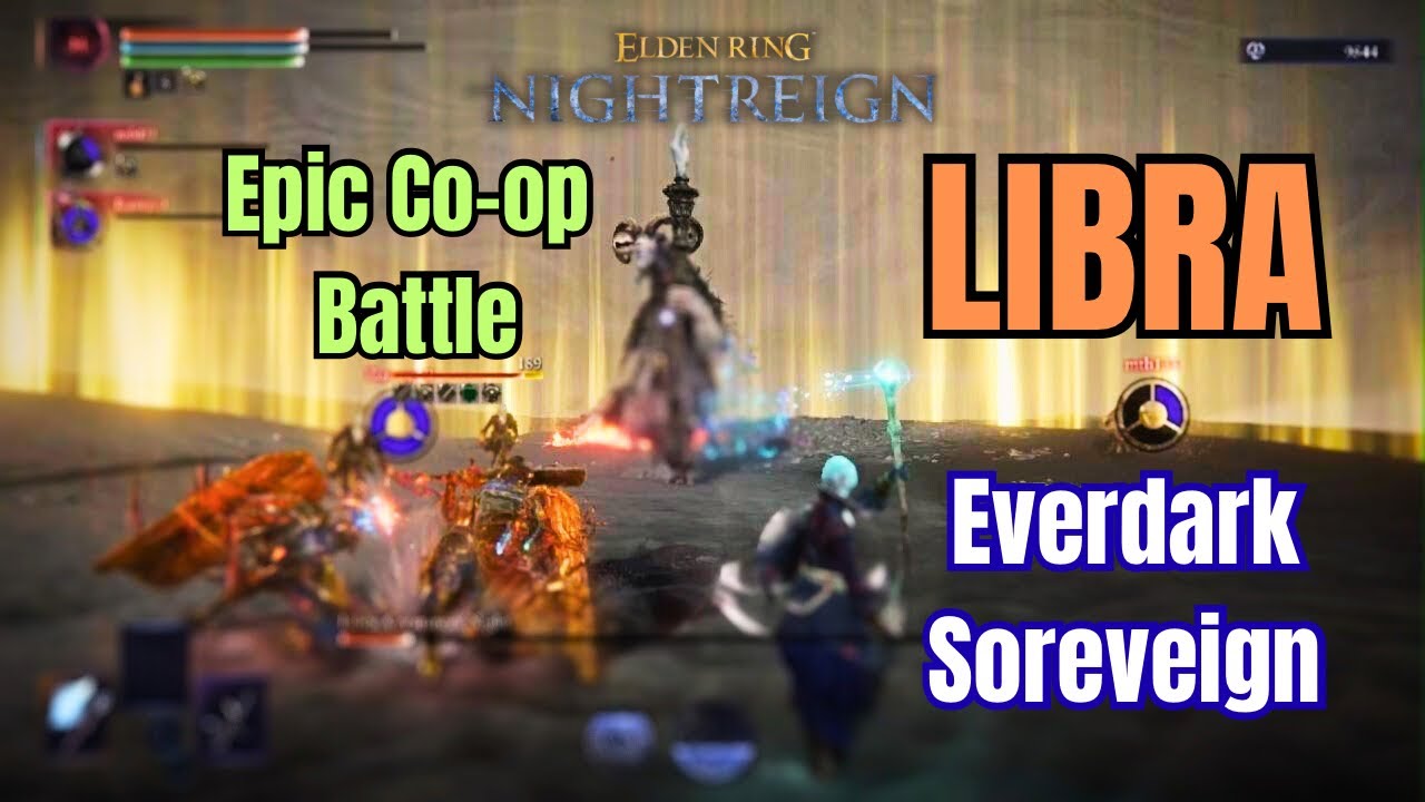 [Everdark Sovereign] Libra #4 | 3-Player Co-op vs Madness Goat Beast | Elden Ring Nightreign