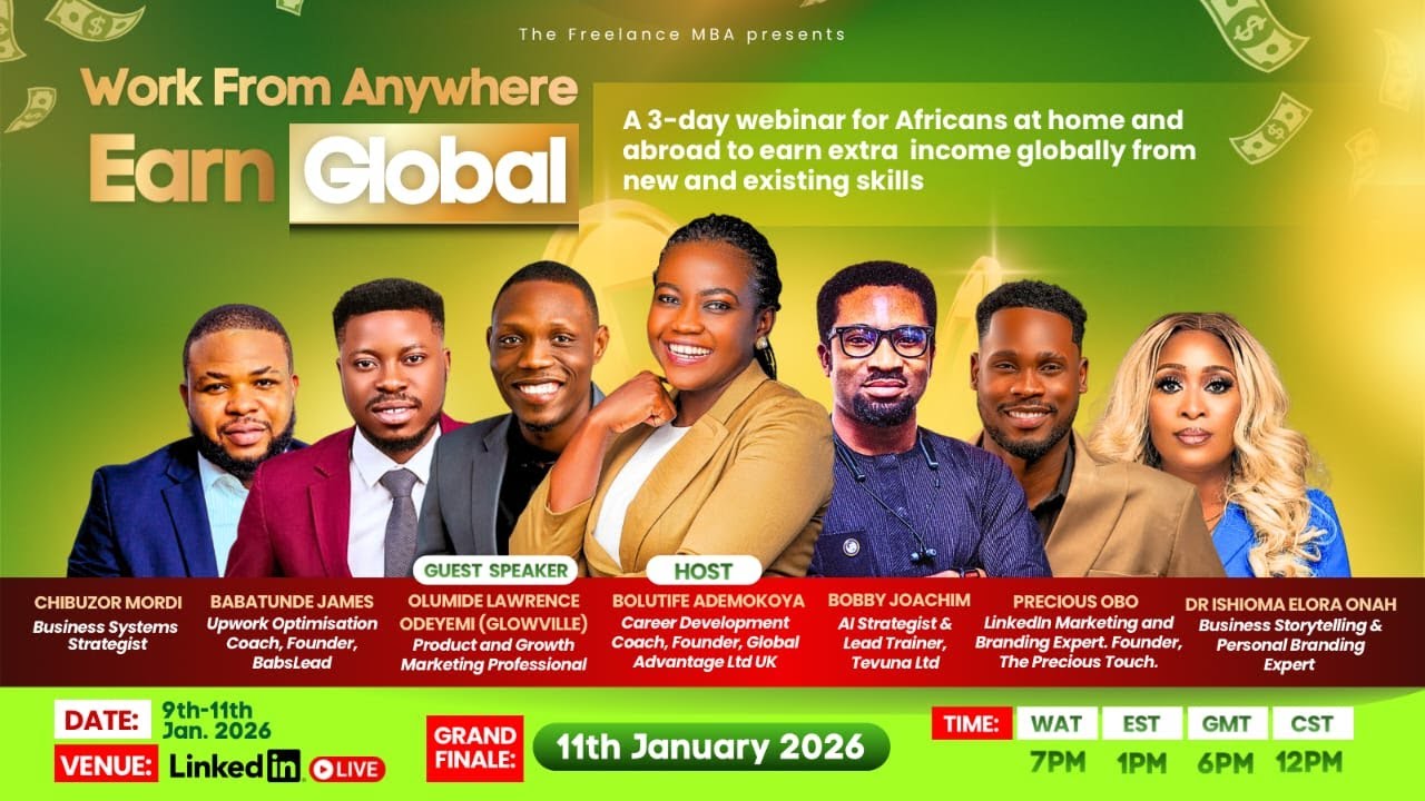 Work From Anywhere; Earn GLOBAL - Day 2