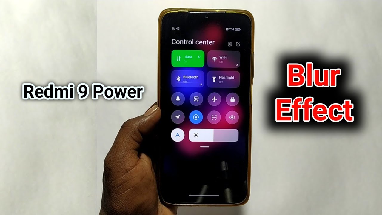 Enable MIUI 12.5 Control Centre Blur Effect Redmi 9 Power | Control Center Blur Effect | Dot SM