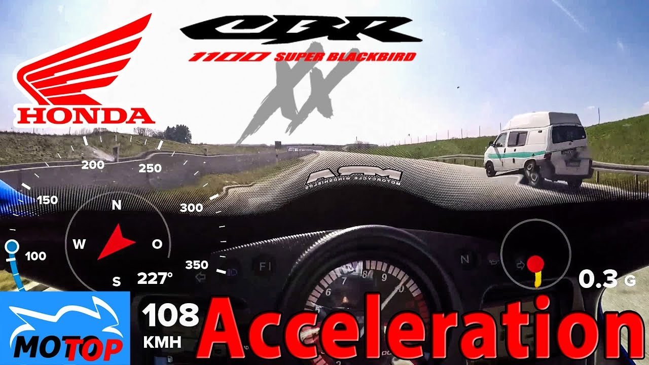 Honda CBR1100XX - ACCELERATION - GPS