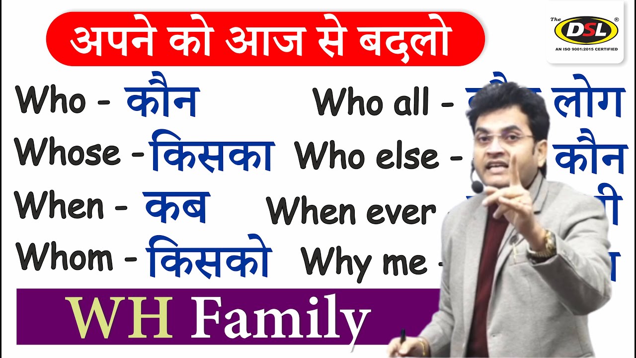 WH Words for Spoken Class | English Speaking Practice | Daily Use Spoken By Dharmendra Sir