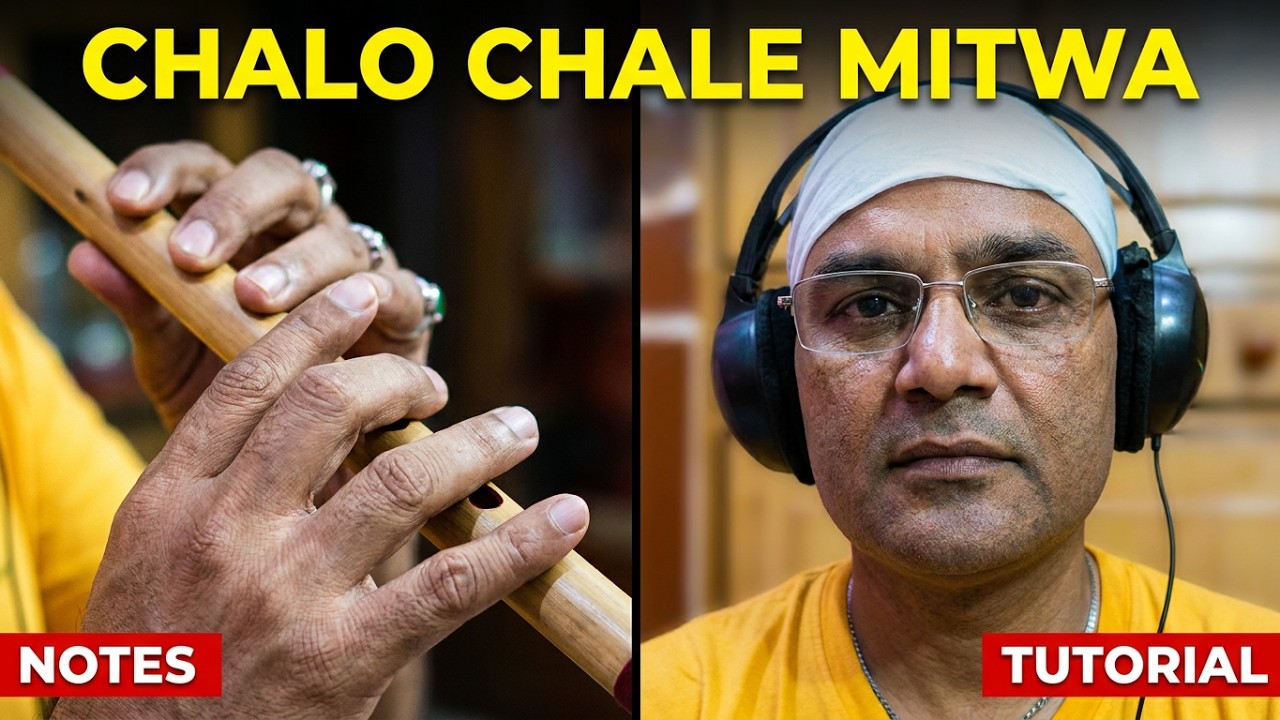 Chalo Chale Mitwa | With  Background Notes | Nayak | A. R. Rahman | Flute Piece Tune  Lesson
