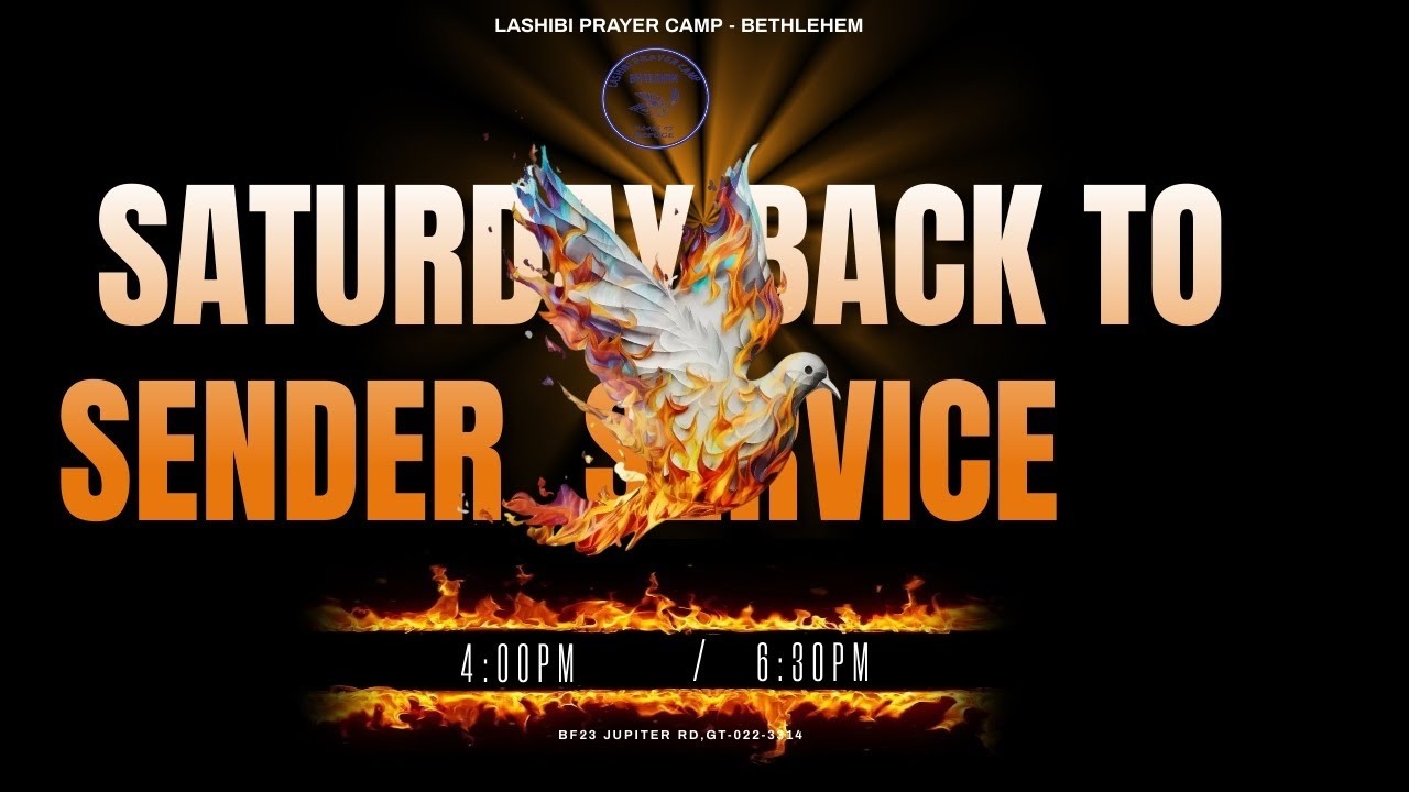 YOU ARE WATCHING THE SATURDAY BACK TO SENDER PRAYER SERVICE   . ..... 28.02.2026