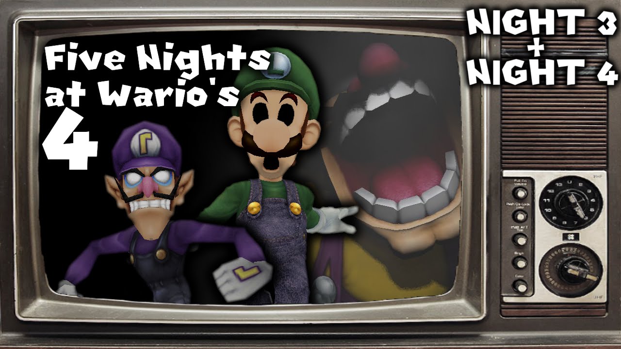 FIVE NIGHTS AT WARIO'S 4 - WAAHAAHEE GOES WILD! NIGHT 3 & NIGHT 4 COMPLETED [FNAW 4]