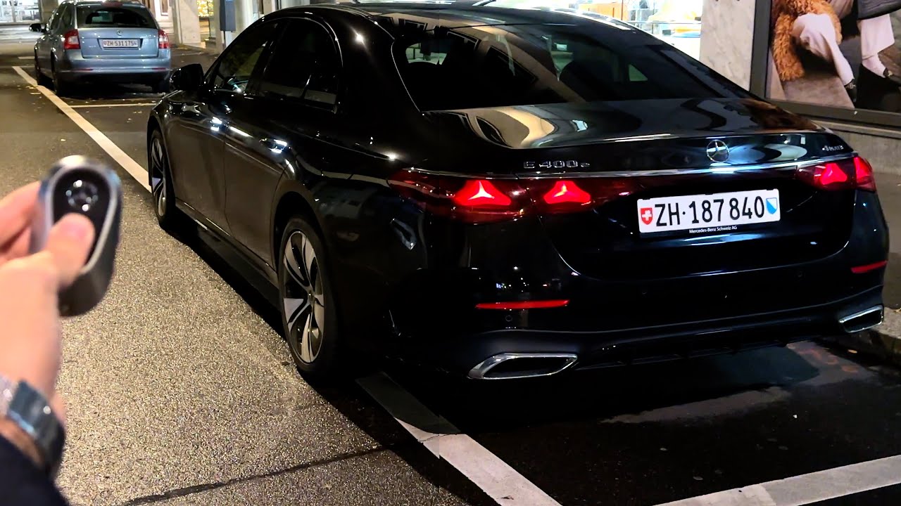 Mercedes E-класса E400 e AMG 2024 года — НОВЫЙ НОЧНОЙ АВТОМОБИЛЬ Полный обзор Интерьер Экстерьер