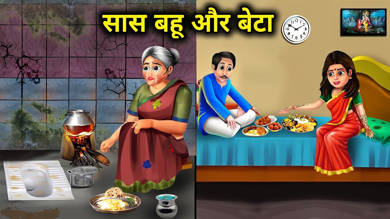 सास बहू और बेटा ।। Sas Bahoo Aur Beta !! Hindi kahaniyan !! Manaf Moral Stories !! Entertainment !!