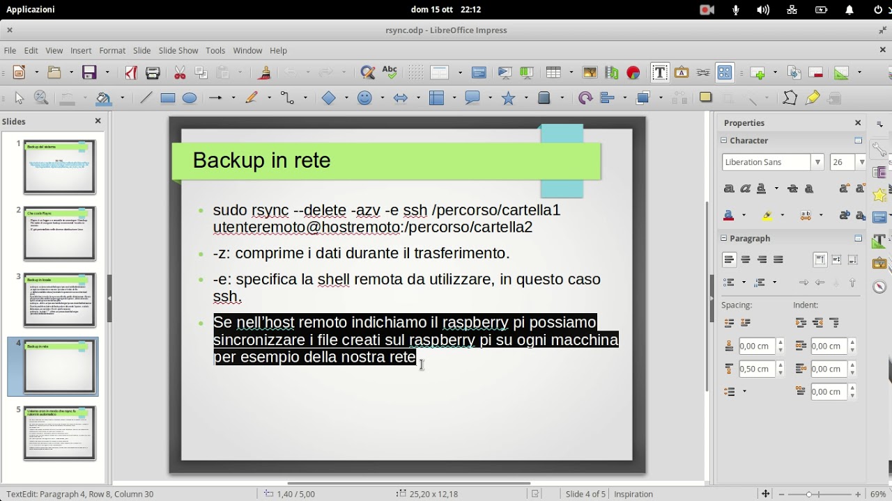 IMPARARE LA SHELL - RSYNC