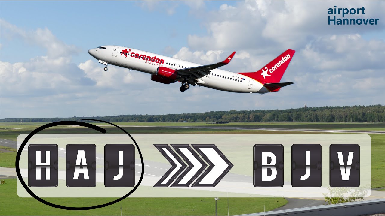 Corendon takeoff from Hannover airport (HAJ) | Boeing 737-800