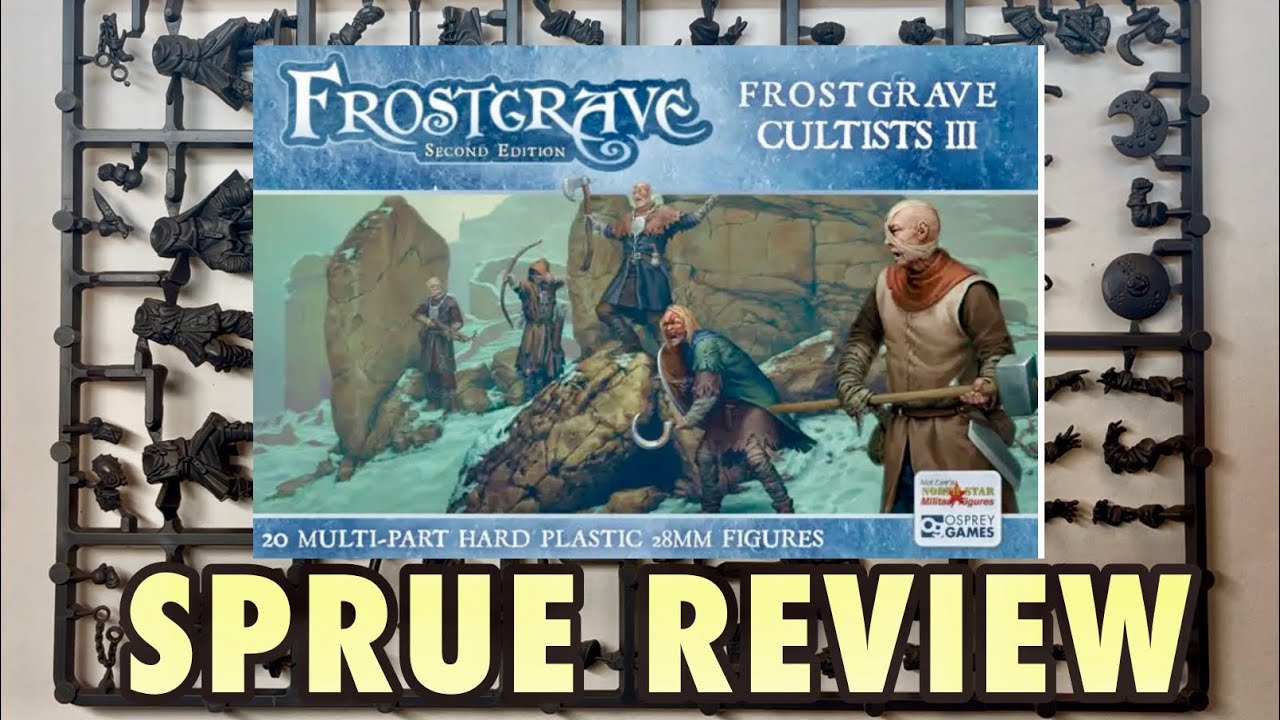 Давайте посмотрим на Frostgrave Cultists III | Обзор пластиковой миниатюры