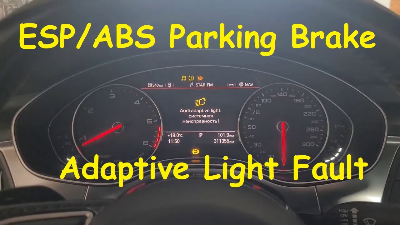 Audi A6 ESP/ABS Parking Brake TPMS Air Suspension and Adaptive Light Fault