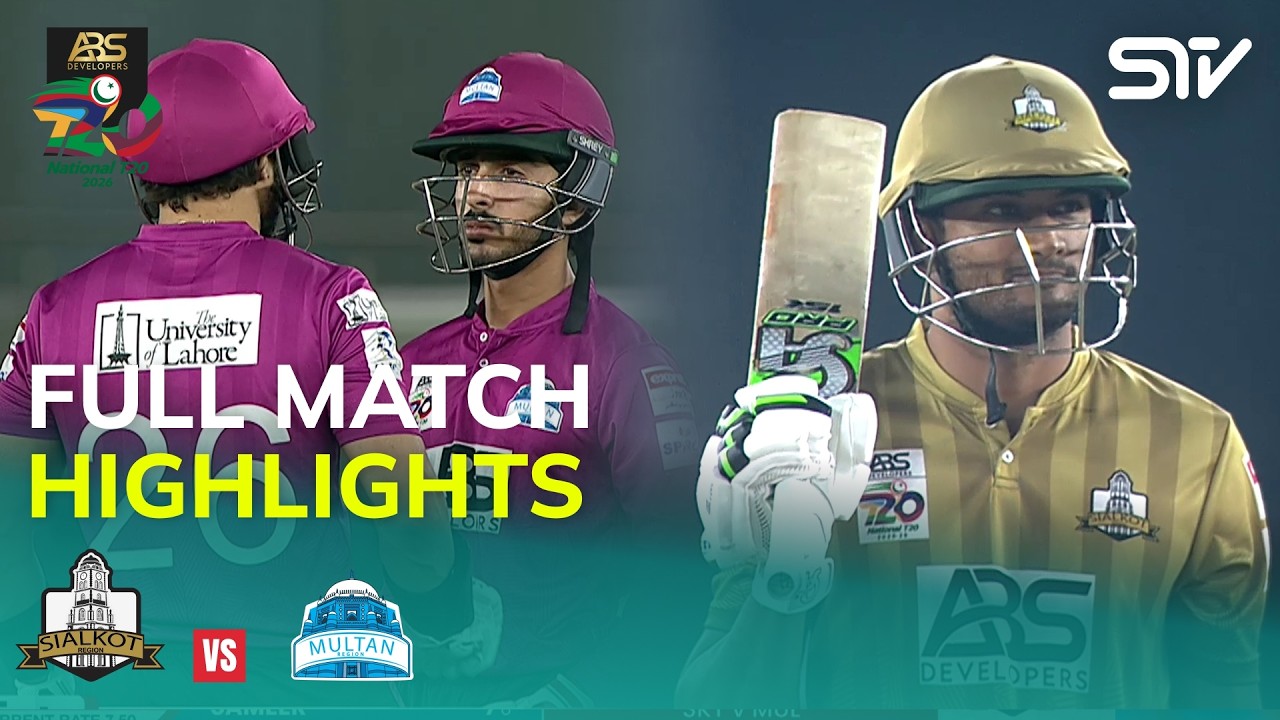 Full Highlights | Sialkot vs Multan | Match 20 | ABS Developers National T20 Cup 2026 | MZA1J