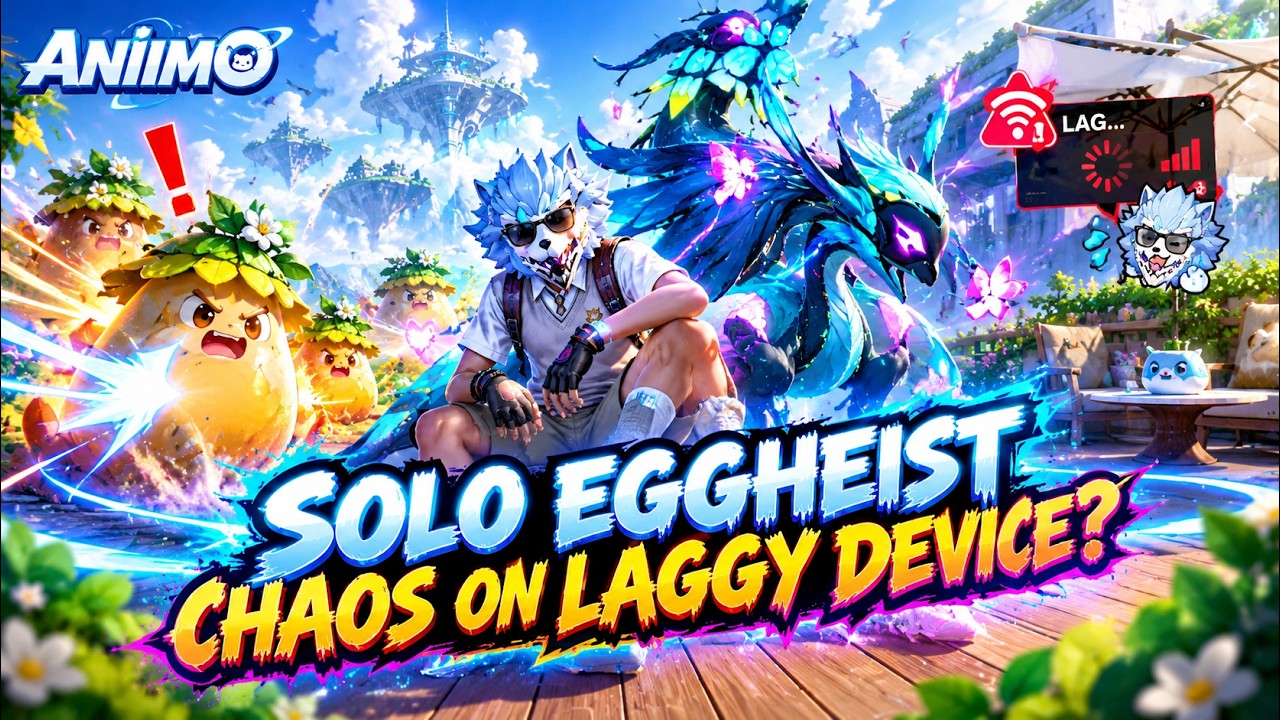 TIPS ON HOW TO RUN SOLO CHAOS MODE EGGHEIST IN ANIIMO WITH A LAGGY DEVICE! (I ALSO GOT LUCKY??)