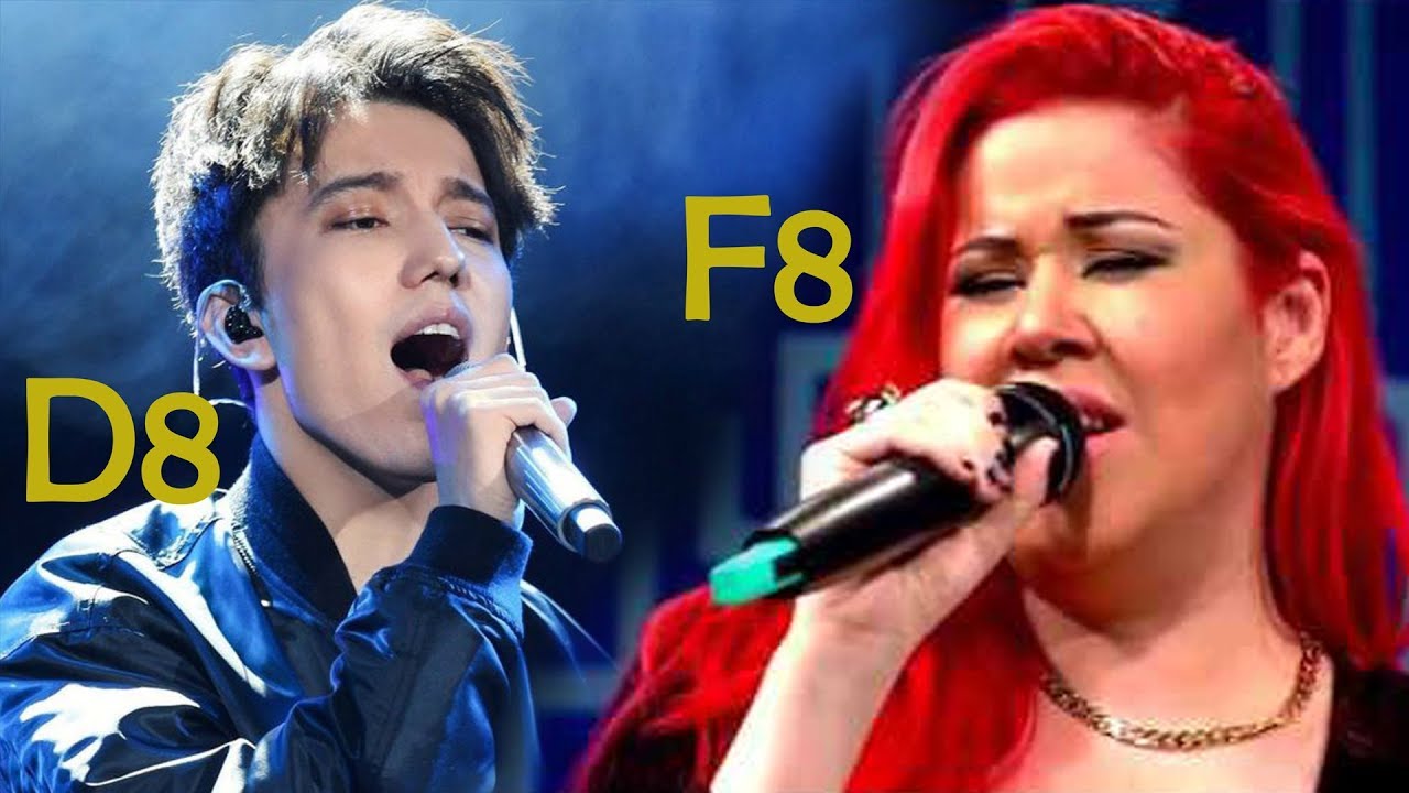 Dimash & Georgia Brown - Trying to Hit Whistle Notes C7 - F8