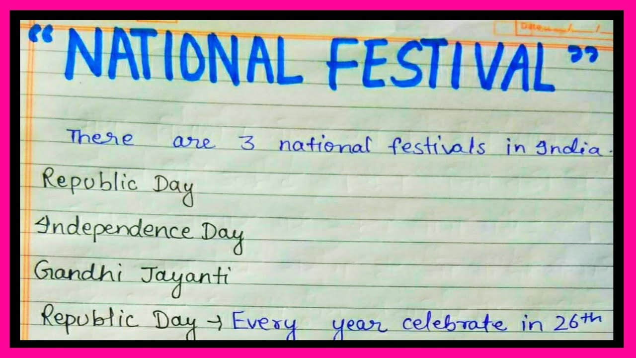 National Festival of India in english