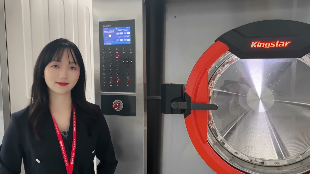 KINGSTAR 100KG forward tilting washer extractor.