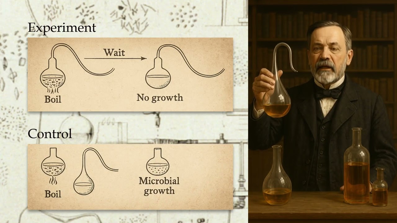 Pasteur's Swan Neck Flask Experiment