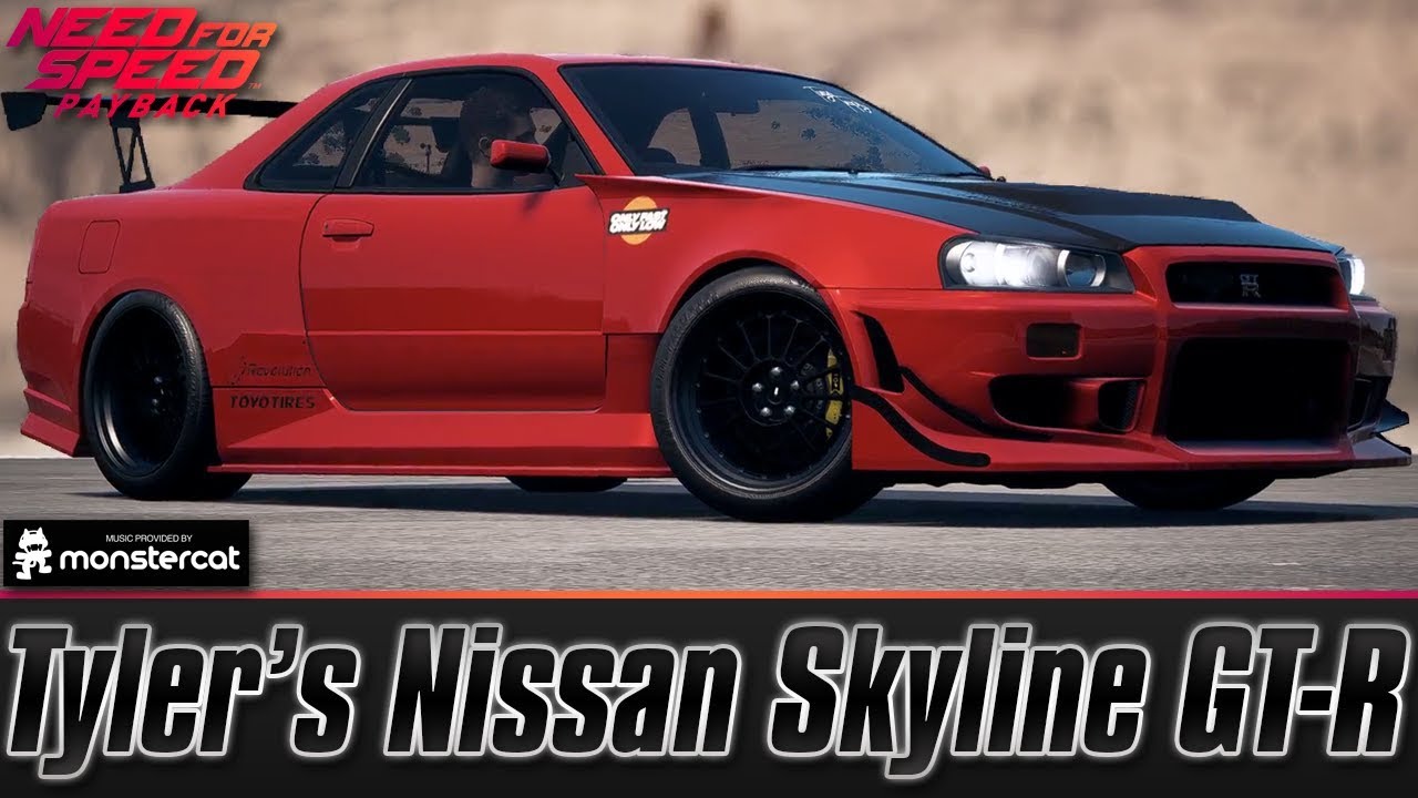Need For Speed Payback: Tyler's Nissan Skyline GT-R (R34) Race Build | LV299 | Lina, You Suck!!