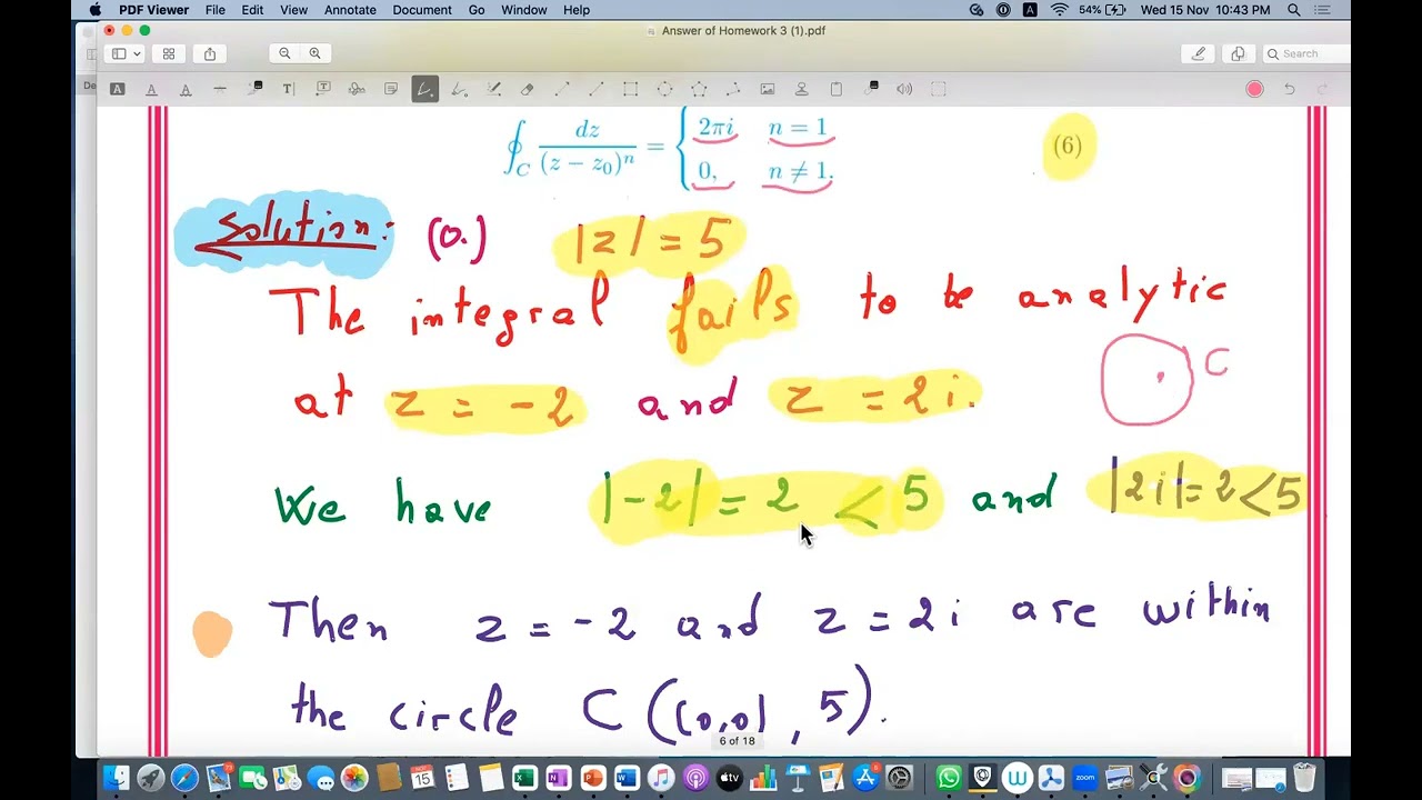 Cauchy-Goursat Theorem نظرية كوشي-جورسات
